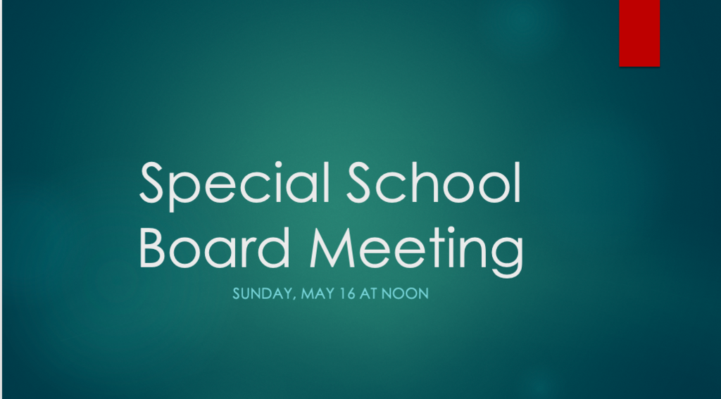 Special  Board Meeting