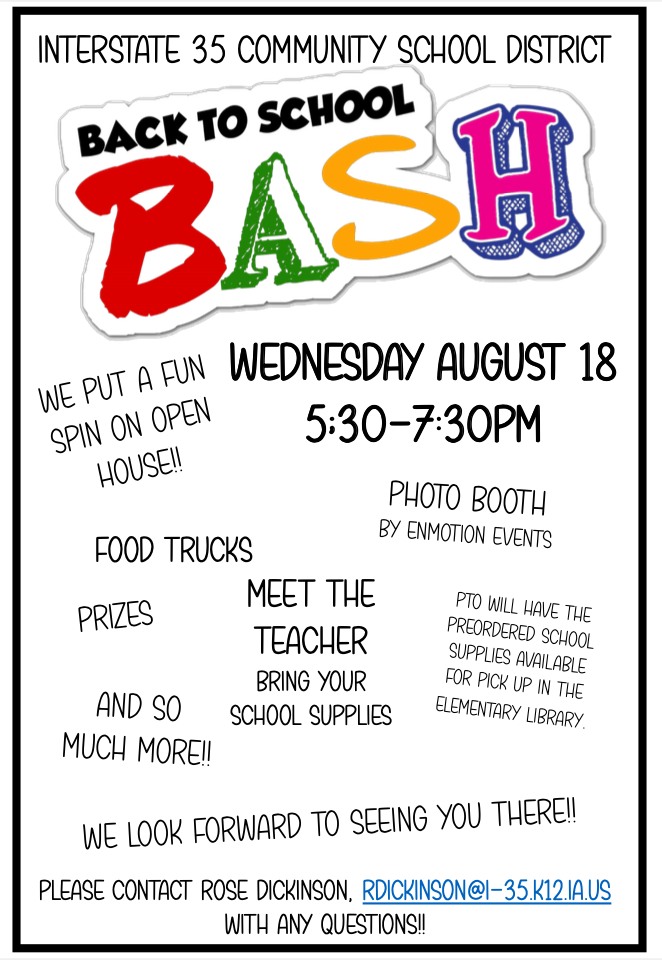 Back to School Bash Poster