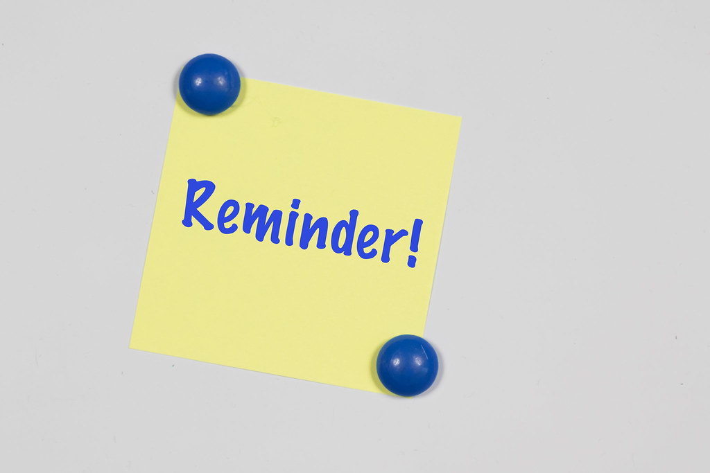Reminder text