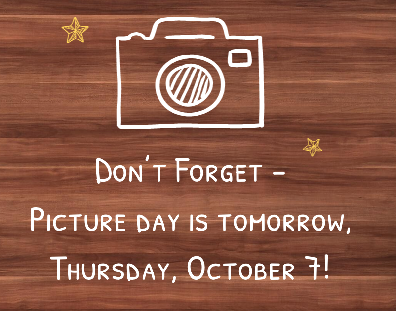 Picture day tomorrow