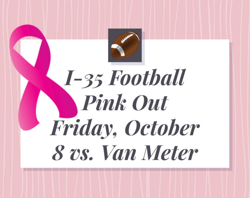 Football pink out flyer