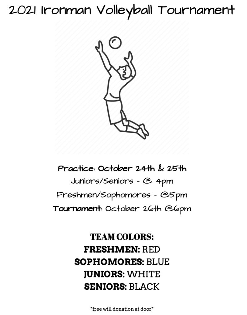 Ironman Volleyball Tournament flyer