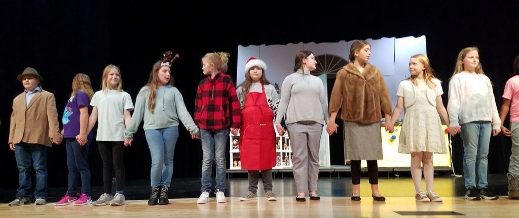 Cast of "A 21st Century Christmas Carol" play