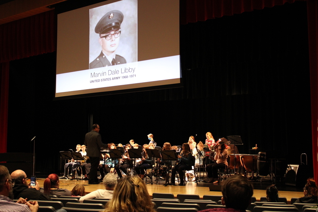6-12 band performing at the fall music program