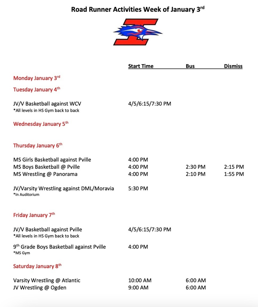 Activity Schedule
