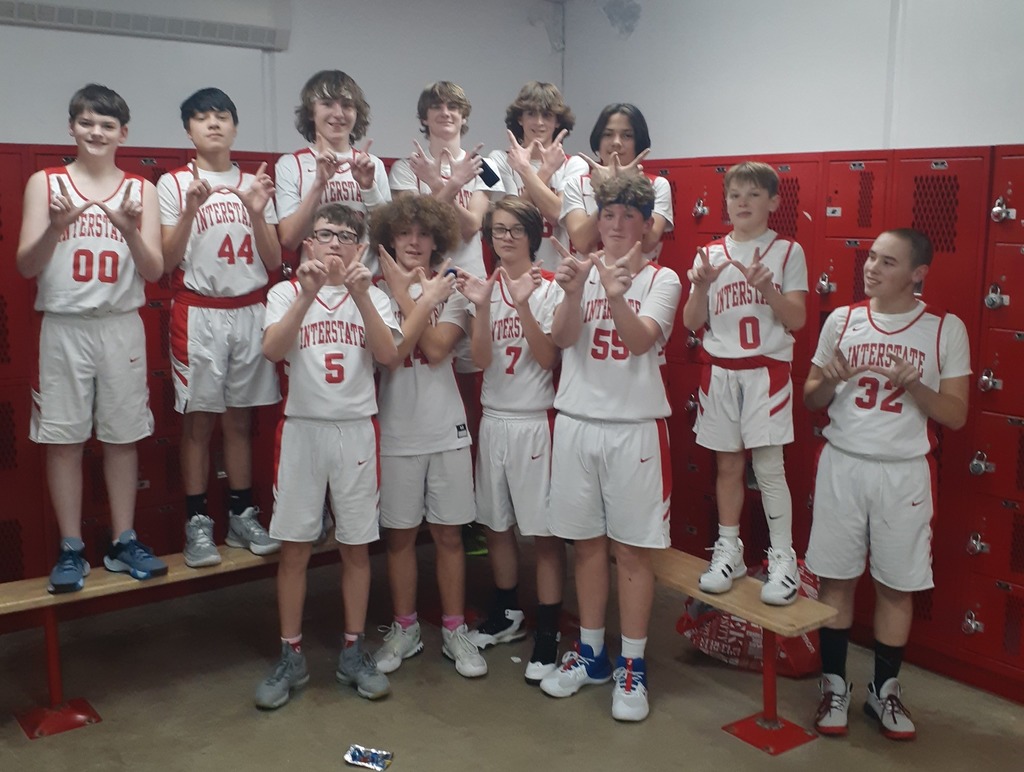 8th Grade Boys Basketball team