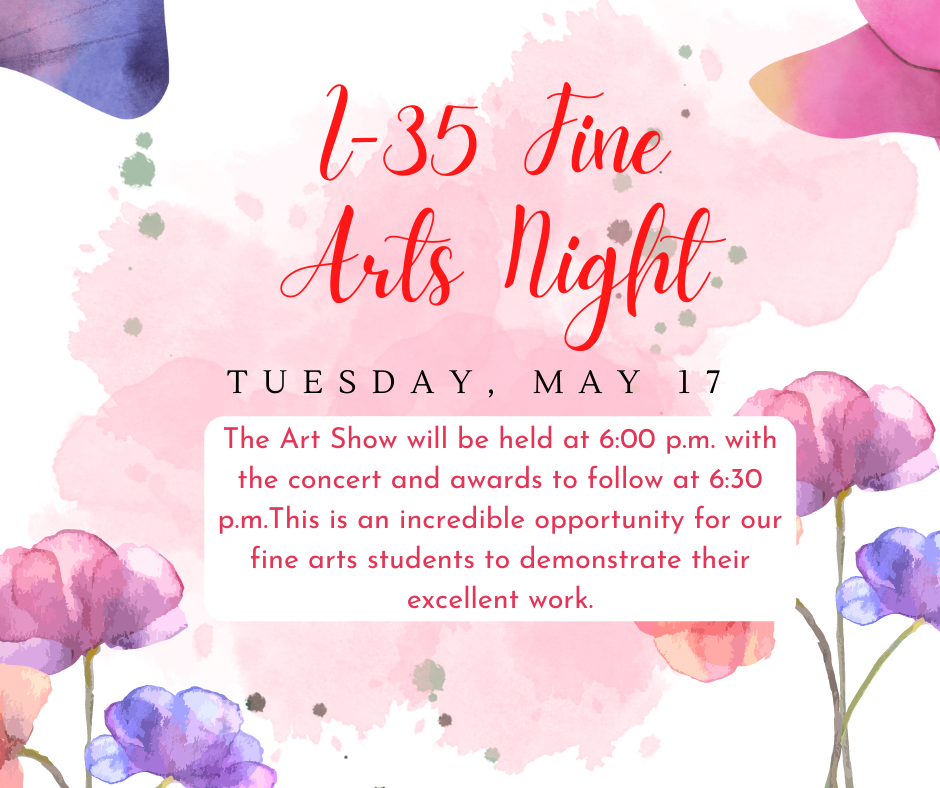 I-35 Fine Arts Night Invitation 