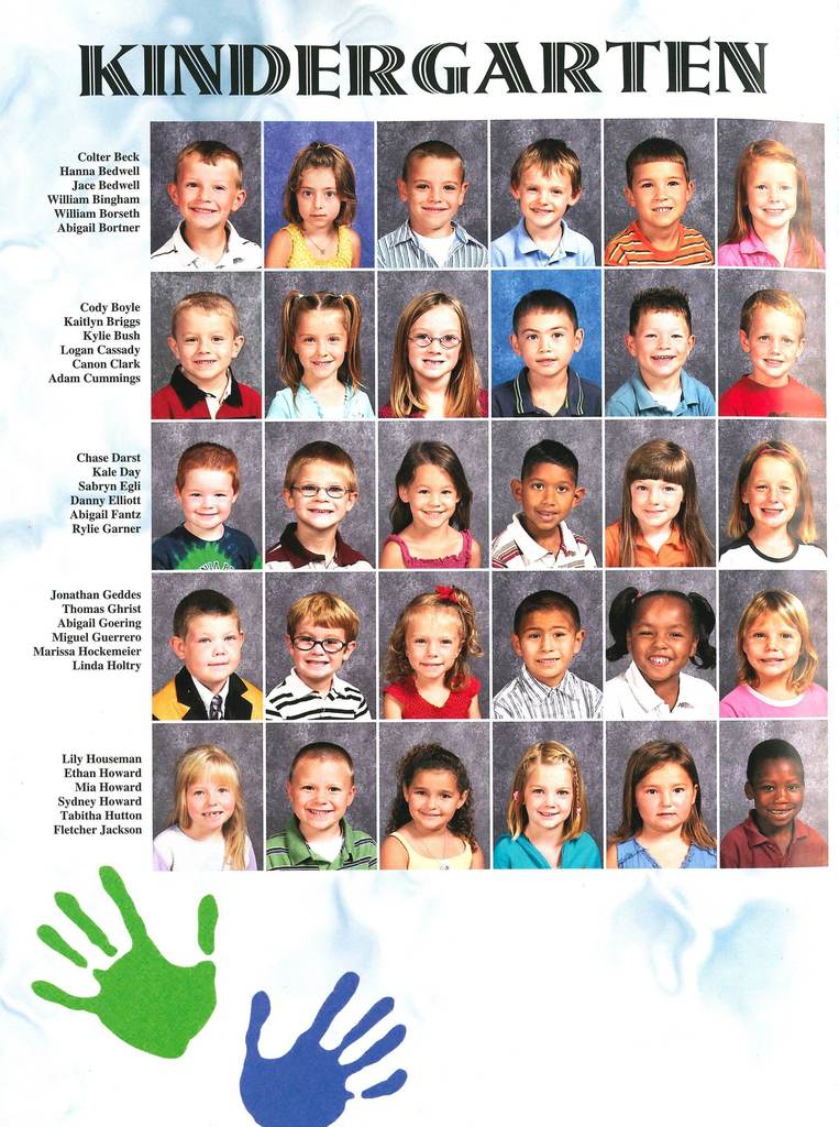 Class of 2022's Kindergarten yearbook photos