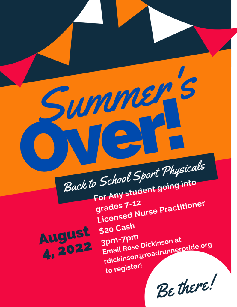 Sports physicals flyer