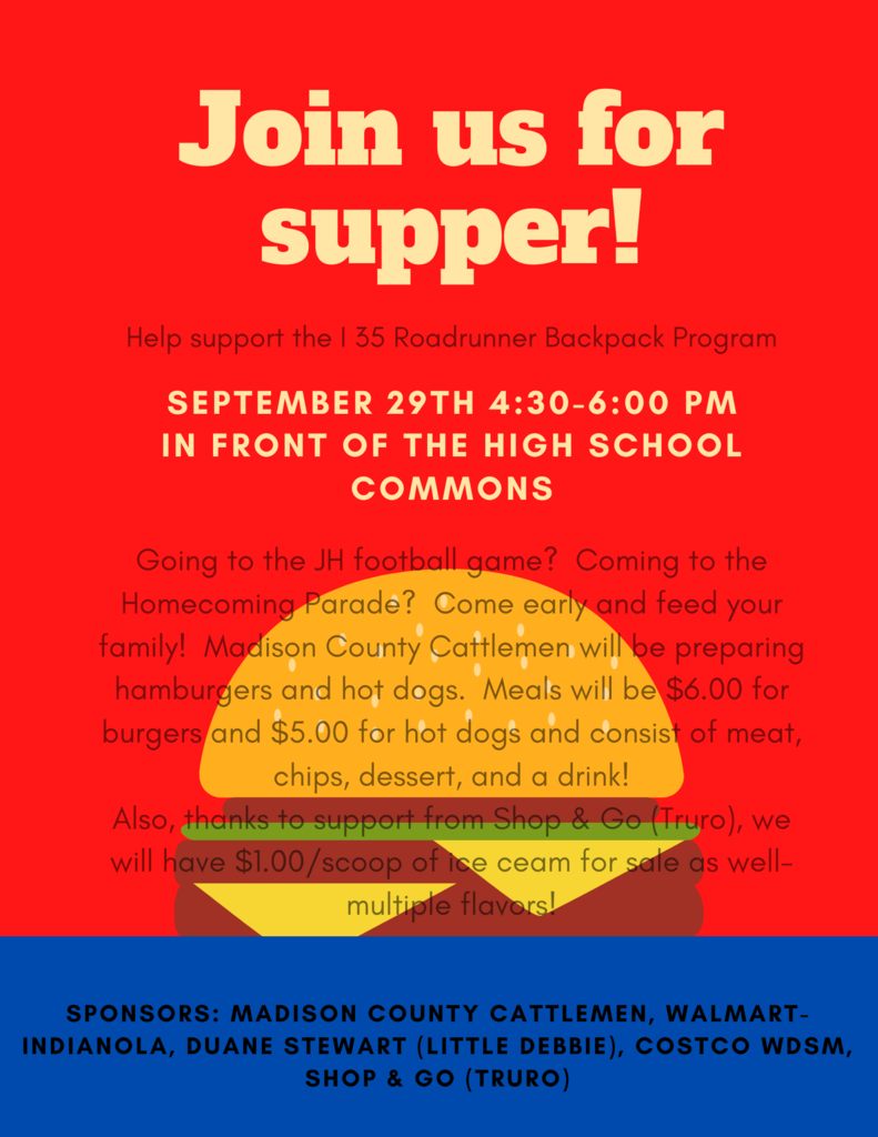Supper Fundraiser Flyer