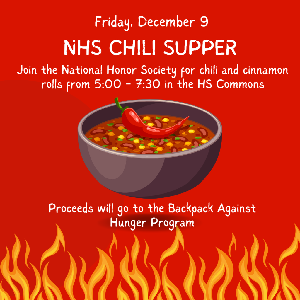 NHS Chili Supper Flyer