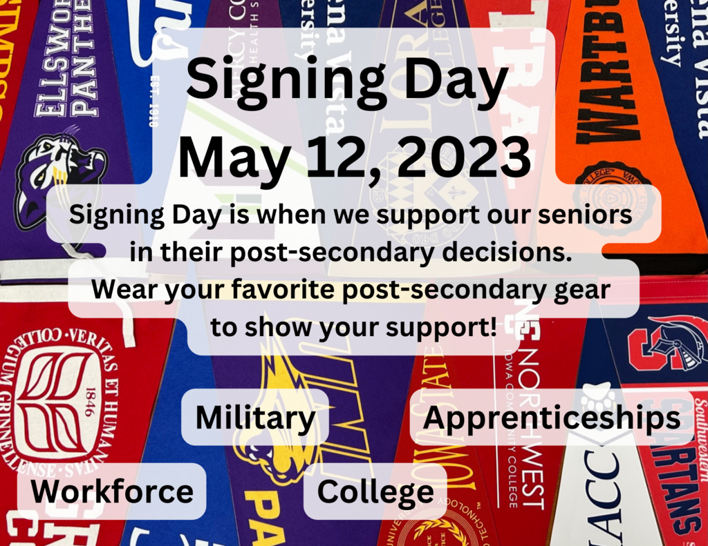 Signing day flyer
